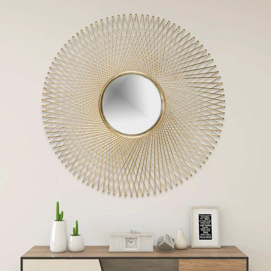 Gold Decorative Wall Mirror – Stylish Elegance for Your Space