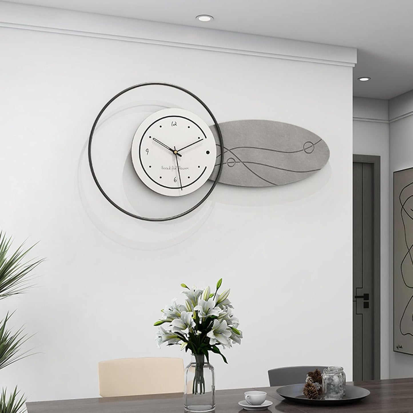 The Celestial Embrace Wall Clock - A Cosmic Harmony of Time and Design