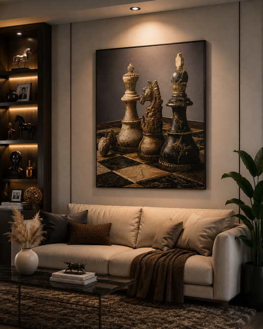 Checkmate Royale – Vintage Chess Wall Art