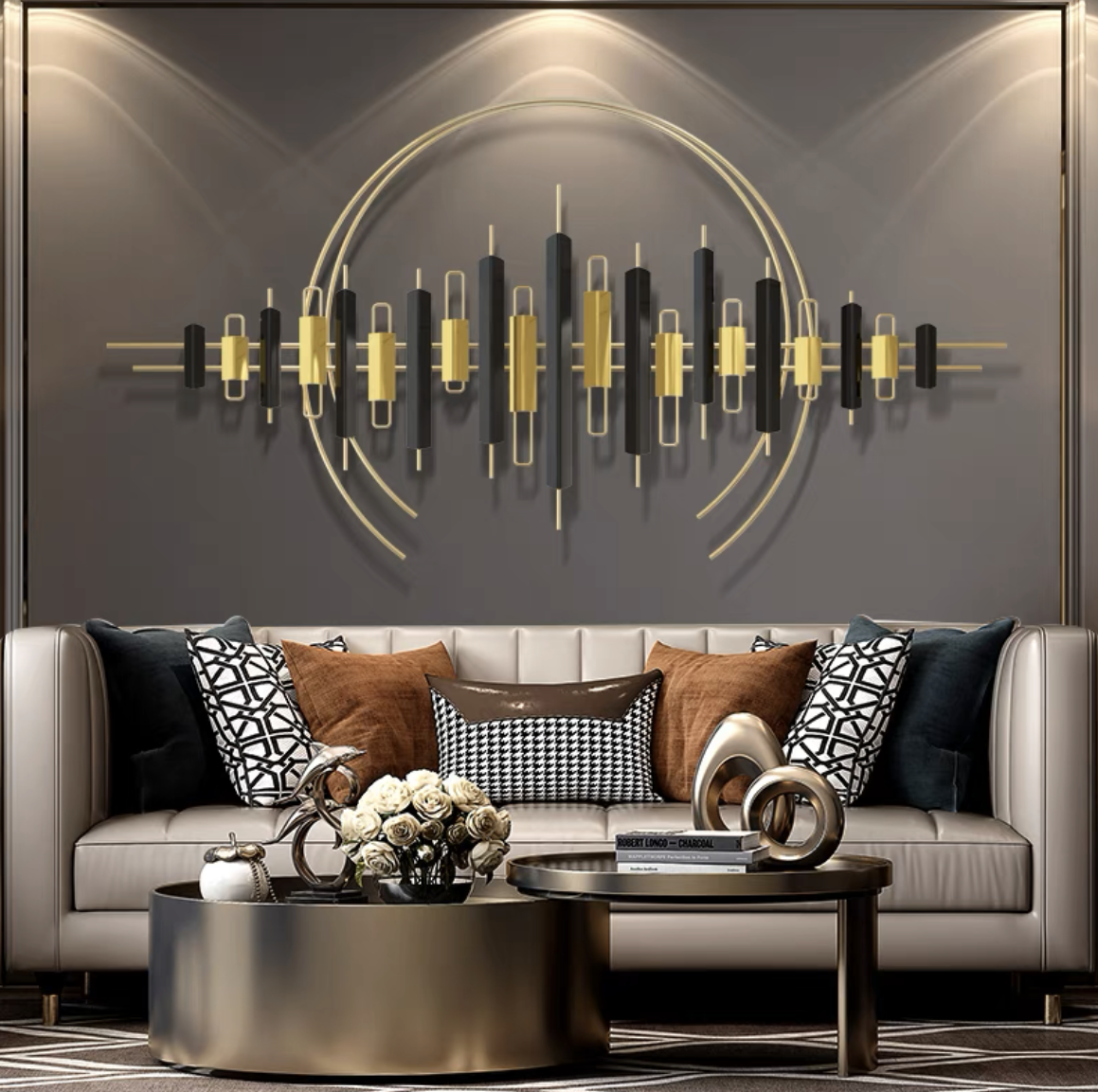 Elegant Wrought Iron 3D Wall Decor – A Masterpiece of Artistry