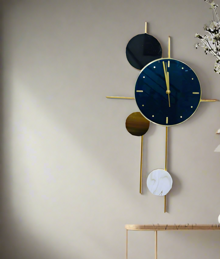 The Geometric Symphony Wall Clock - A Modern Dance of Time and Form