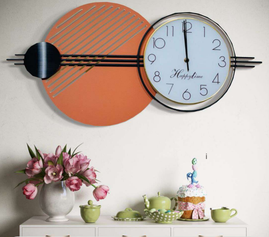 The Radiant Horizon Wall Clock - A Symphony of Color and Time