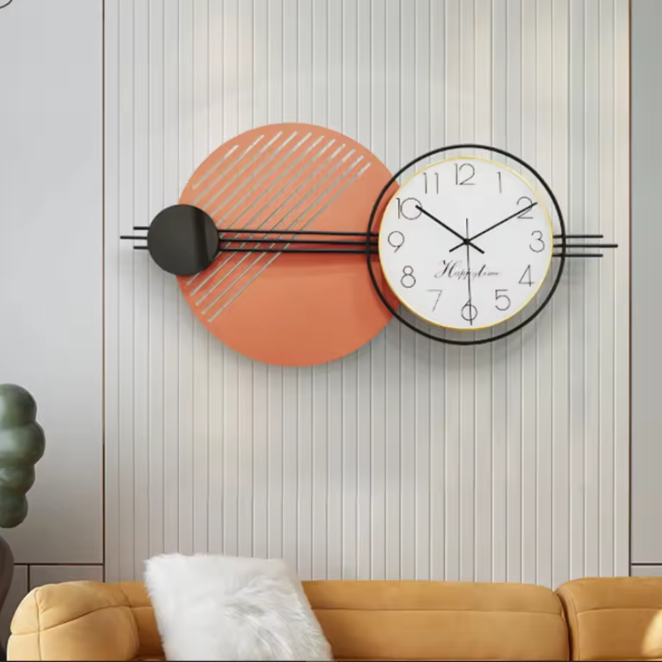 The Radiant Horizon Wall Clock - A Symphony of Color and Time