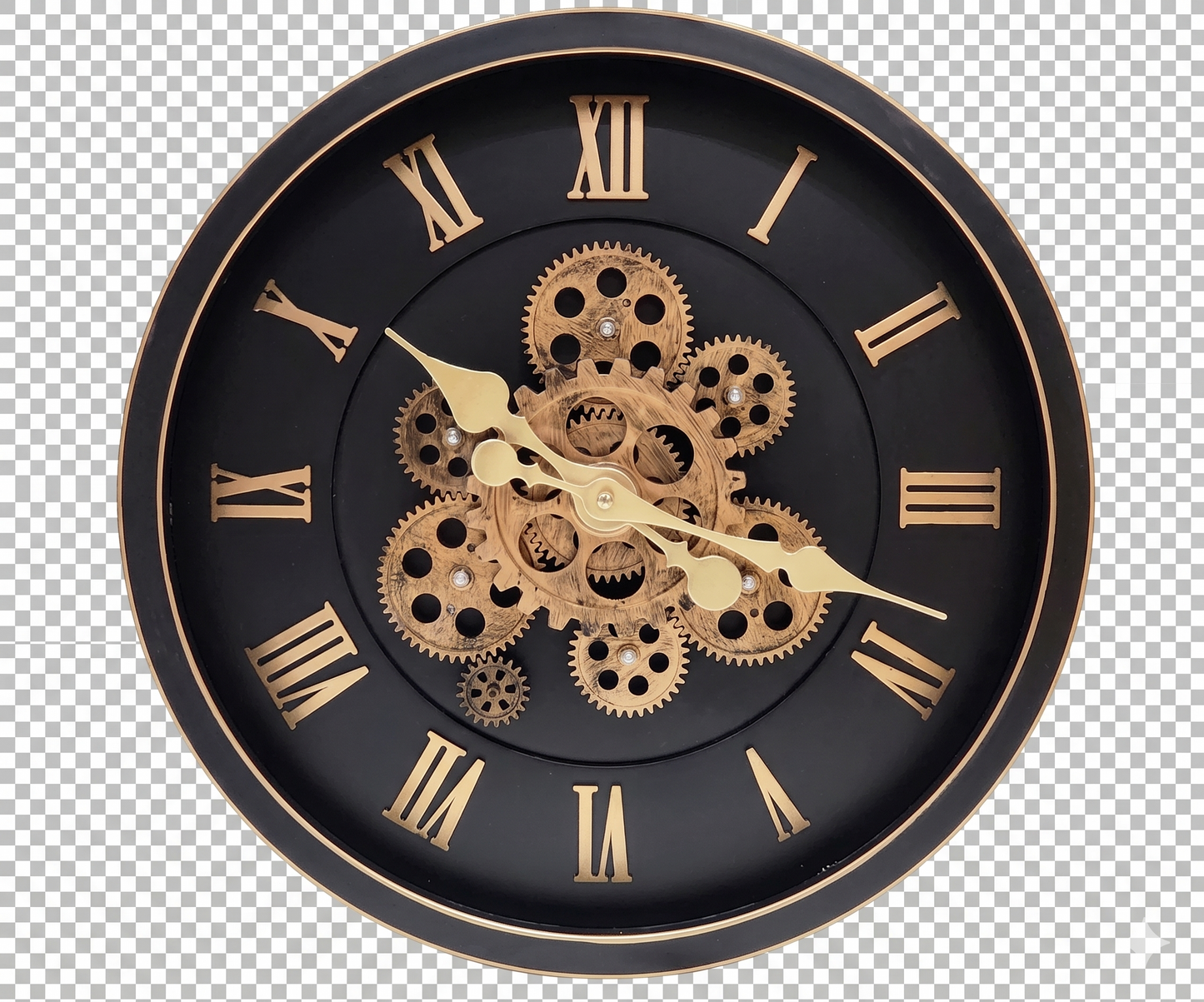 Timeless Mechanics - Elegant Gear Wall Clock Decor