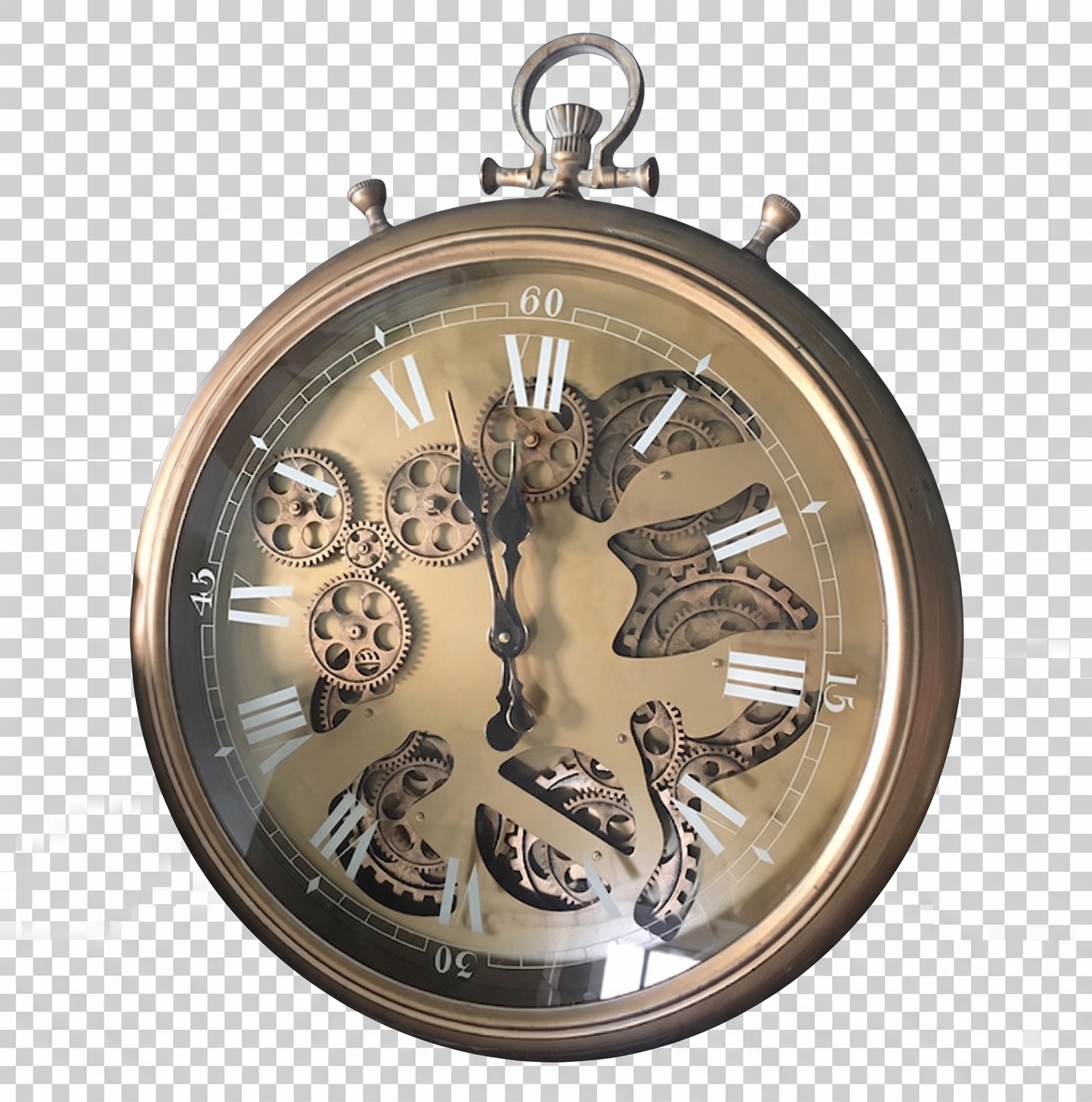 "Golden Pocket Watch" Grand Wall Clock Decor
