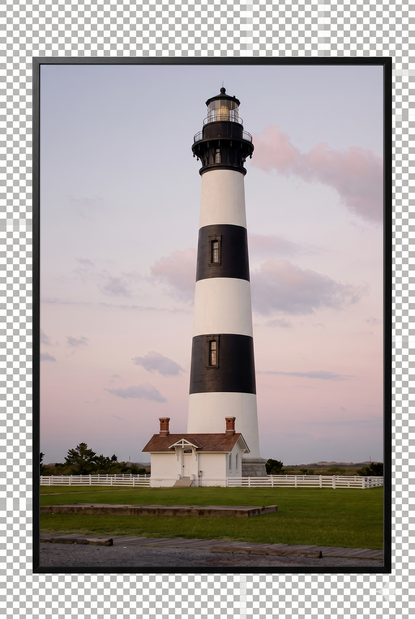 Coastal Beacon Lighthouse Canvas – Premium MDF Framed Art