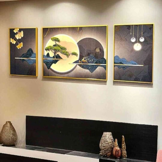 Modern Landscape Wall Art Set – Sophisticated Decor for Your Home