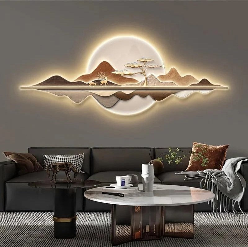 3D Wall Decor with LED Crystal Painting