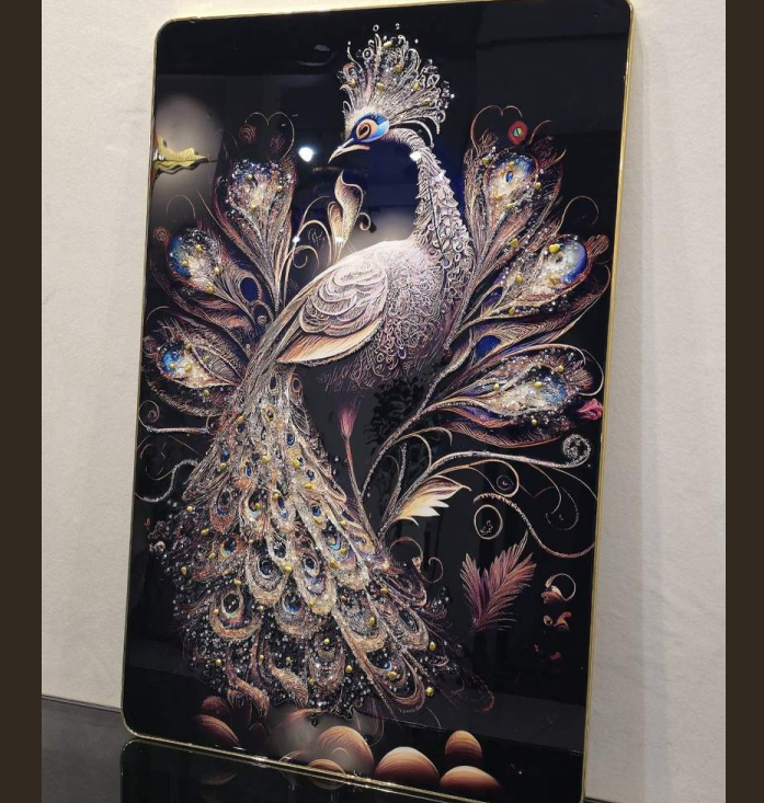 Peacock crystal Painting - A Sparkling Masterpiece