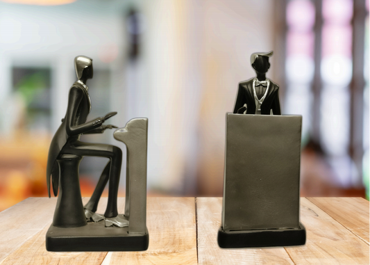 Elegant Pianist Sculpture Set – Musical Maestro Duo
