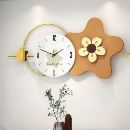 Elegant Art Deco Wall Clock for Contemporary Spaces 32 x 13