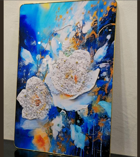 Flower crystal Painting - A Sparkling Masterpiece