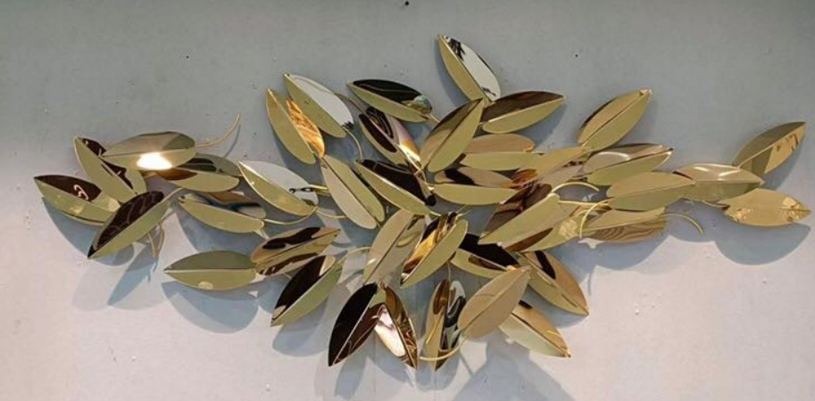 Golden Leaf Wall Art - A Nature-Inspired Masterpiece