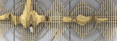 Golden Rhythm - Modern Abstract Metal Wall Sculpture