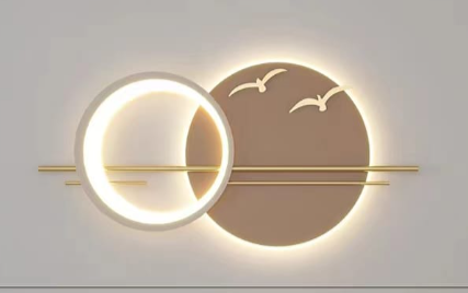 Moonlit Flight - Modern LED Wall Sculpture