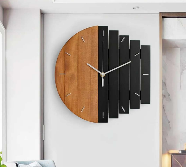 Day & Night - Modern Abstract Wall Clock