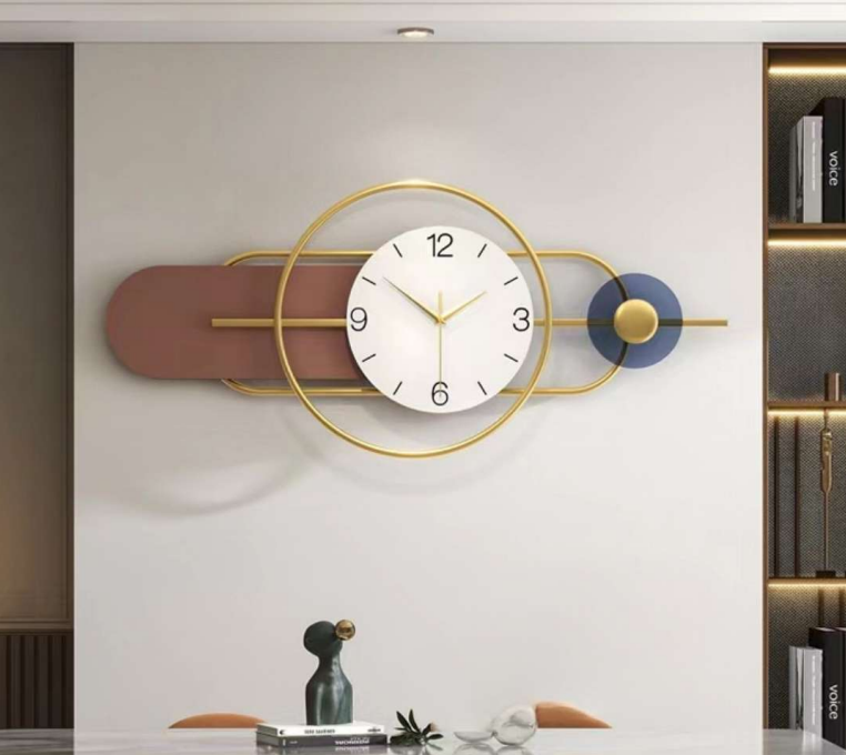 Golden Hour - Modern Abstract Wall Clock