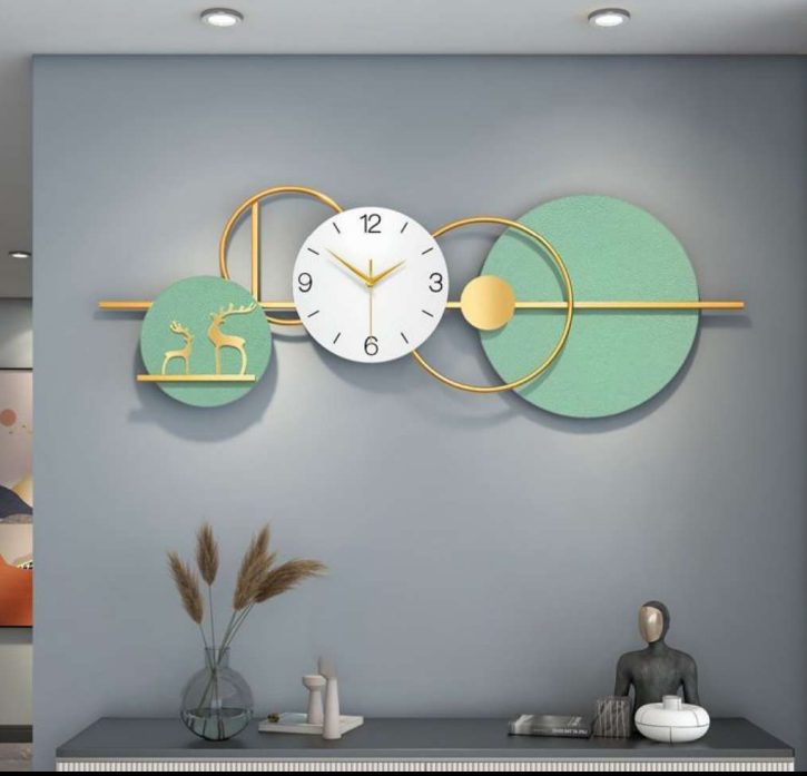 Forest Tranquility - Modern Wall Clock with Nature Scene