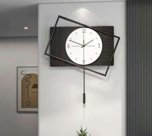 Tilted Time - Modern Abstract Wall Clock