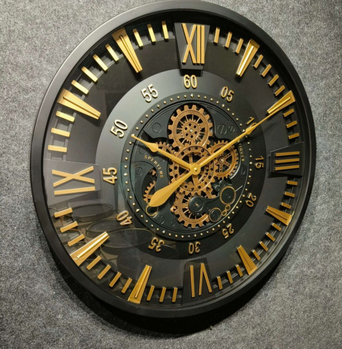 Industrial Gears - Oversized Steampunk Wall Clock