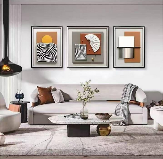 Modern Aura – 3 Piece Luxury Wall Decor Set