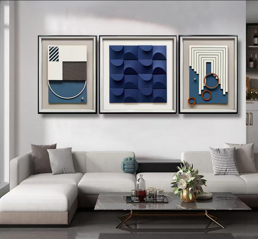 Ocean Depths – 3 Piece Luxury Wall Decor Set