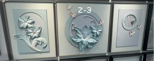 Eternal Bloom – 3 Piece Luxury Wall Decor Set