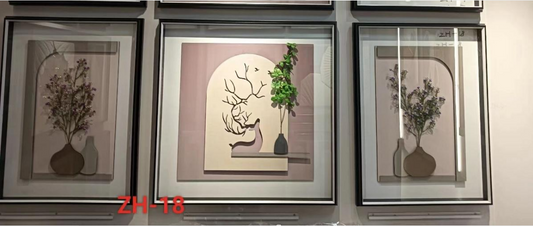 Botanical Grace – 3 Piece Luxury Wall Decor Set