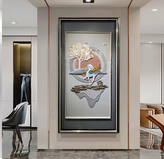Ethereal Balance – 3D Vertical Wall Art