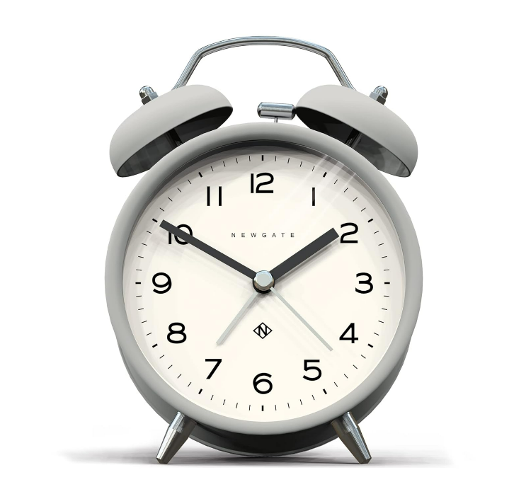 Retro Twin-Bell Alarm Clock – Classic Vintage Style in Mint Green