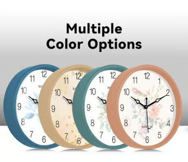 Vibrant Pastel Tabletop Alarm Clocks – Modern Minimalist Collecti
