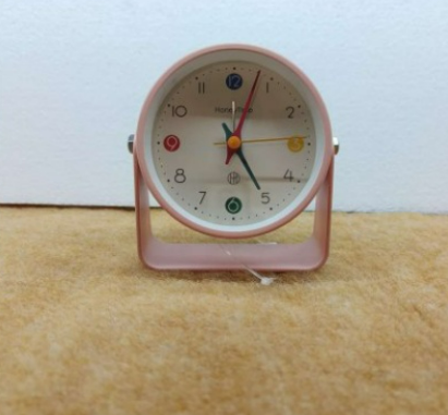 Nordic Minimalist Swivel Alarm Clock – Modern Pastel Collection