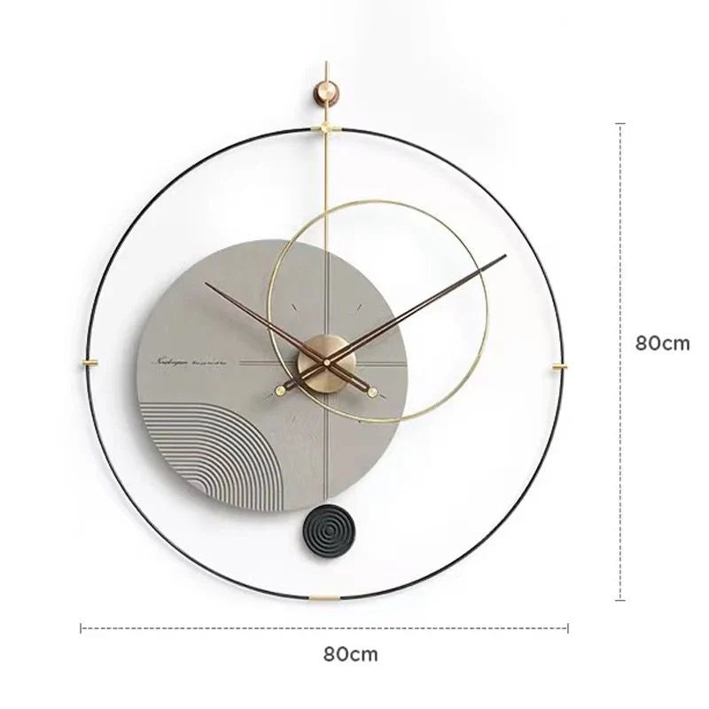 Heliocentric Wall Clock: A Cosmic Tribute to Your Universe 32 x 36 Inch