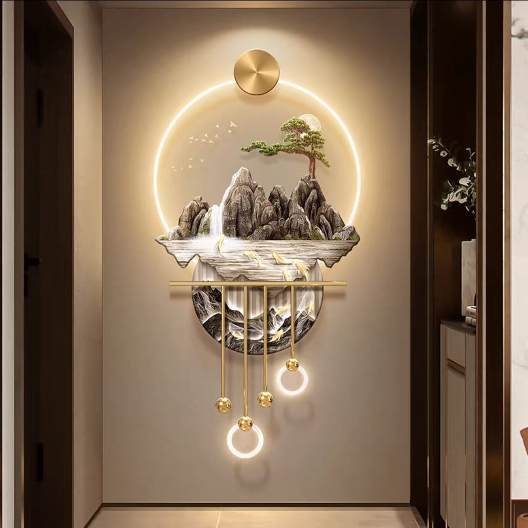 Starlit Horizon LED Wall Art - Artiksha home decor wall art