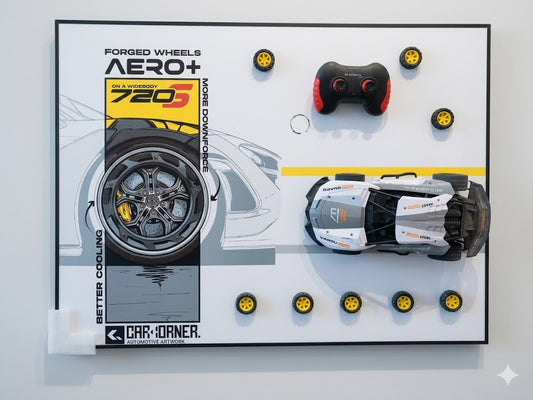 Aero+ Forged Wheels 720S Edition 3D Shadow Box – Deluxe Automotive Collector’s Frame