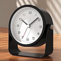 Executive Swivel Table Clock – Matte Metallic Collection