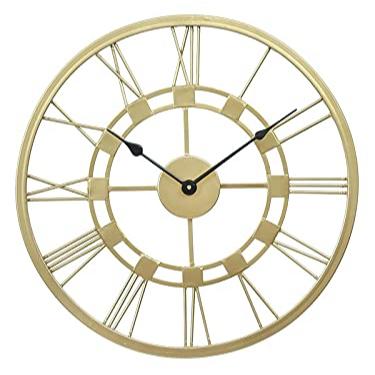 Classic Roman Numeral Wall Clock with Minimalist Elegance  24 Inch