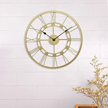 Classic Roman Numeral Wall Clock with Minimalist Elegance  24 Inch