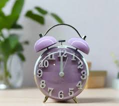 Classic Twin-Bell 3D Numeral Alarm Clock – Retro Pastel Collectio