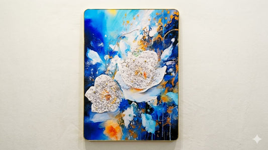 Flower crystal Wall Art - A Sparkling Masterpiece