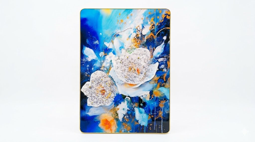 Flower crystal Wall Art - A Sparkling Masterpiece