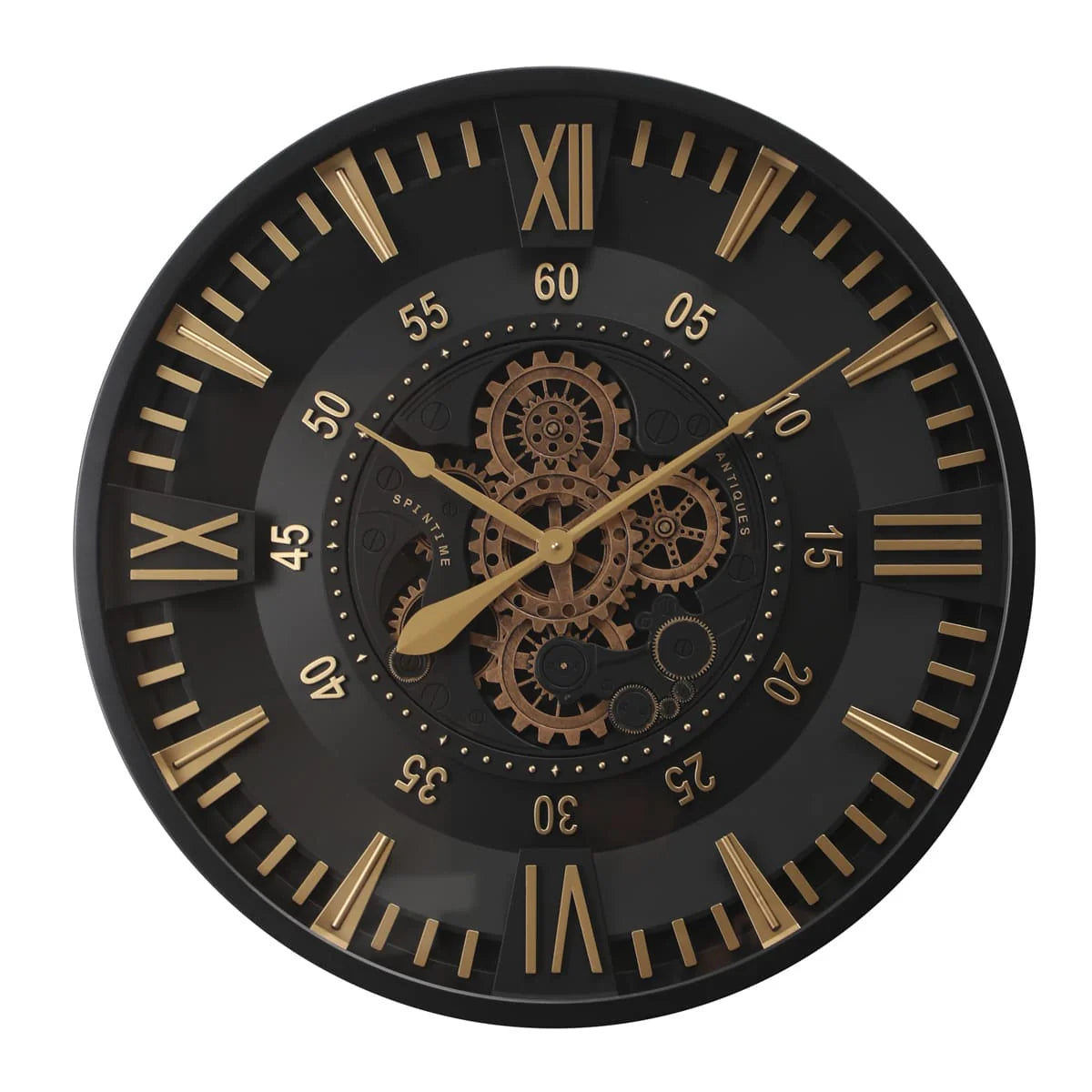 Industrial Gears - Oversized Steampunk Wall Clock