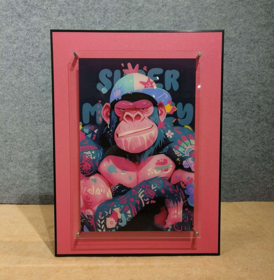 Super Monkey Framed Print