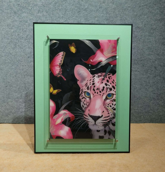 Pink Panthera Framed Print