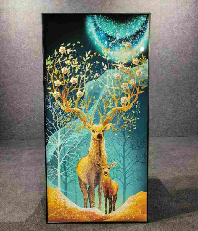 The Mystical Stag and Fawn