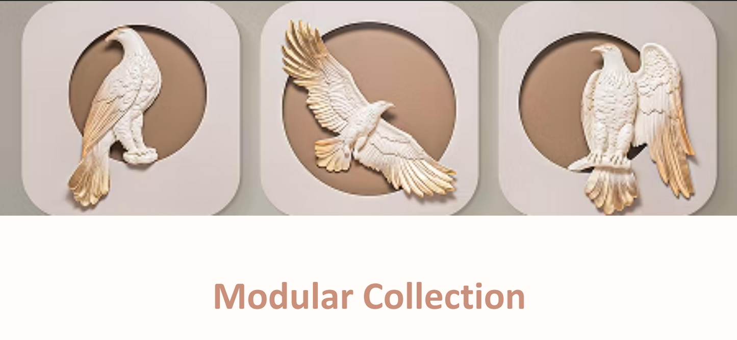 "Majestic Flight" 3D Eagle Modular Wall Art Collection