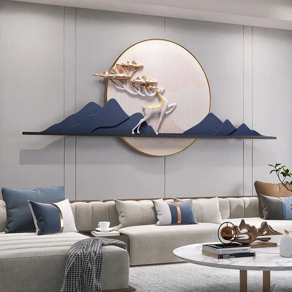 Celestial Harmony Glow: LED Wall Art with Starry Scene
