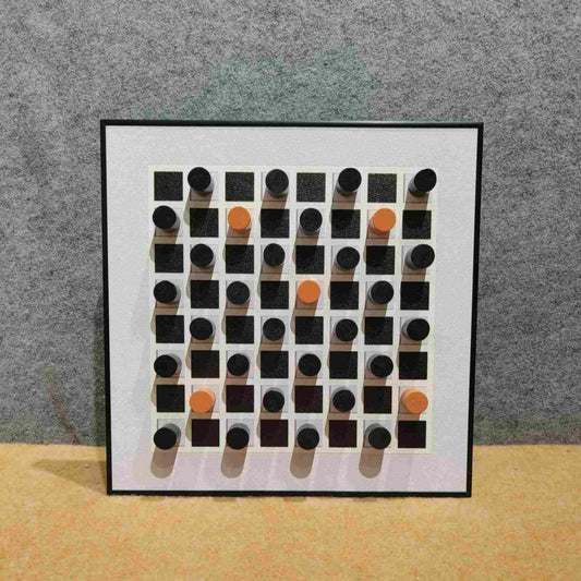 Grid Pop: Dimensional Geometric Wall Art