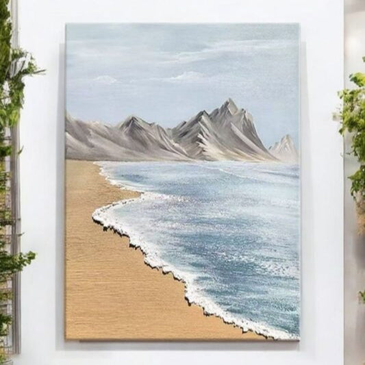 Serene Foliage - 3D Textured Handcrafted Wall Art