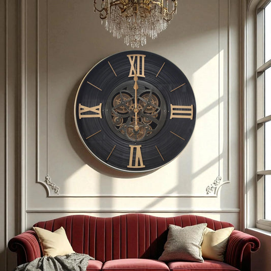 "Industrial Grandeur" Gear Wall Clock